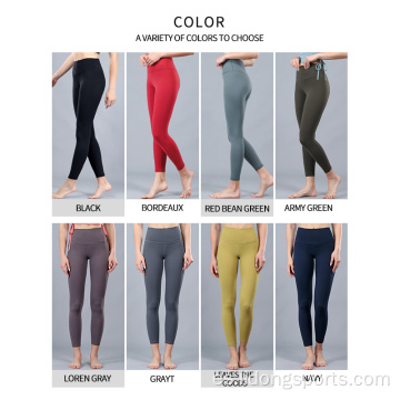 Leggings de pantalones de yoga personalizados para mujeres de venta caliente